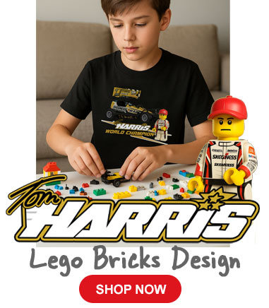 Tom Harris Lego Bricks stock car racing design