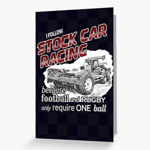 Stock Car Racing Greetings Cards
