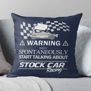 Stock Car Racing Throw Cushions
