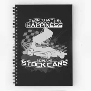 Stock Car Racing Spiral Notebooks
